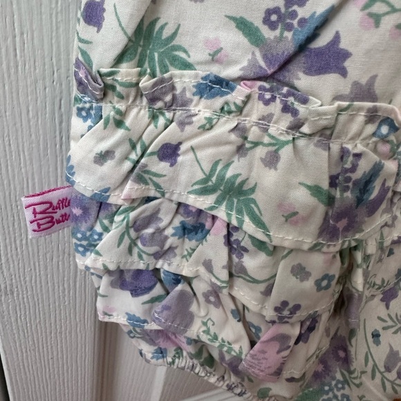 Ruffle Butts Waterfall Bubble Romper Woven Hello Spring Sleeveless 18-24 months - Picture 4 of 5